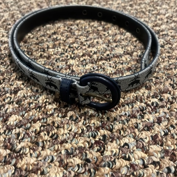 ♻️ NWOT Brooks Brothers Logo Jacquard Waist Belt - Picture 2 of 3